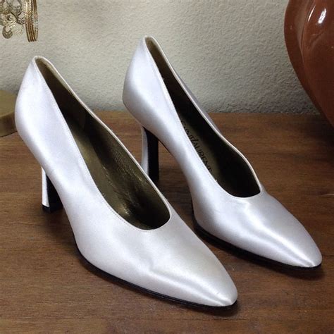 yves saint laurent white heels|white SAINT LAURENT Women Heels .